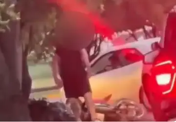 Motorista armado com pistola é preso por agredir e ameaçar motociclista