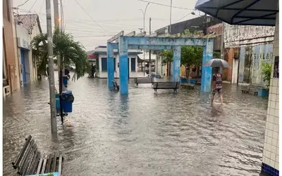 SERGIPE, Chuvas torrenciais causam alagamentos em cidades sergipanas