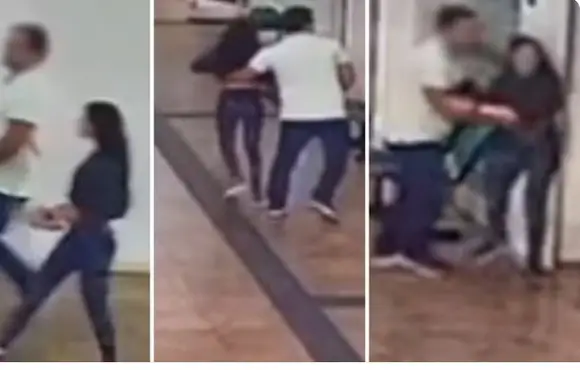 Universitário é preso após ser filmado agarrando colega em corredor de faculdade